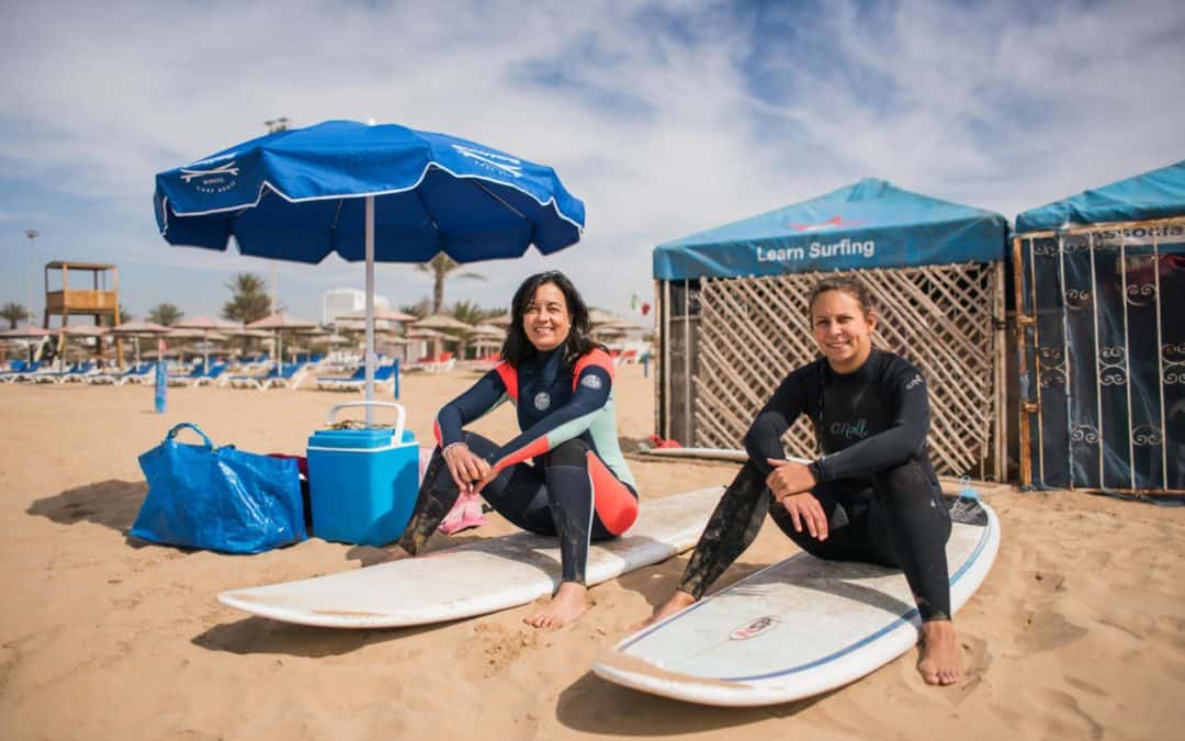 Clases de surf en nuestro surf camp en Marruecos